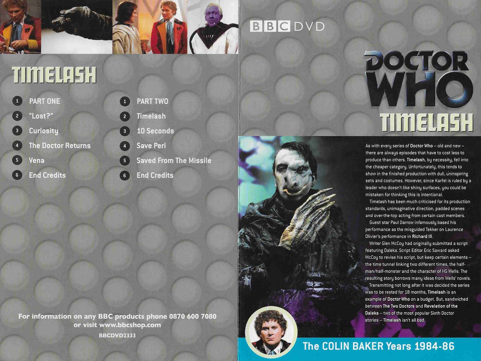 Inserts from BBCDVD 2333